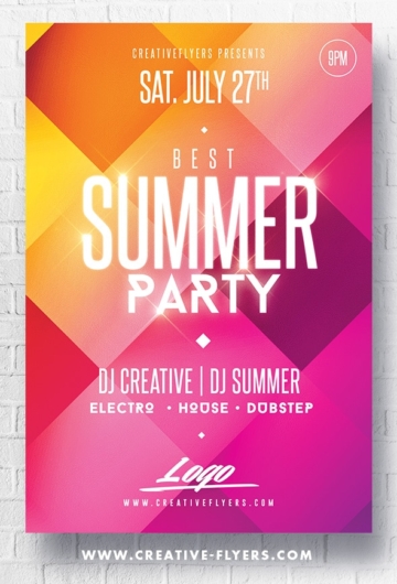Summer Party Flyer to Download