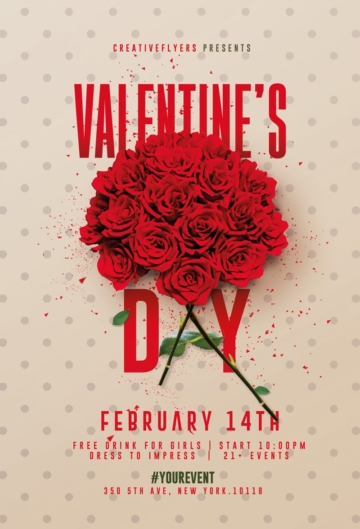 Valentines Flyer Template