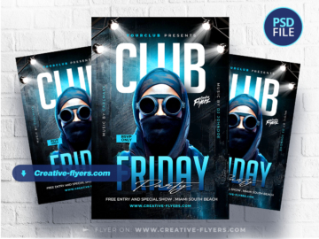 Free Nightclub Flyer Template PSD