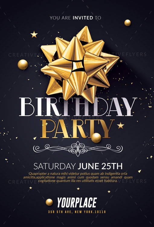 Birthday Party Flyer Psd | Download ~ Creative Flyers