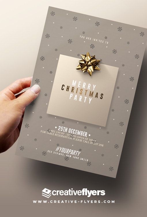 Christmas party Flyer invitation