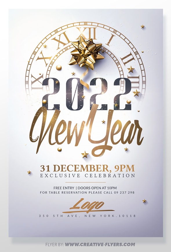 New Year Flyer template