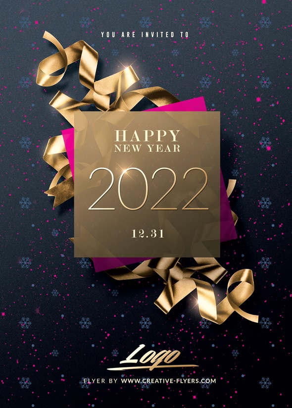 New Year Invitation Flyer Template