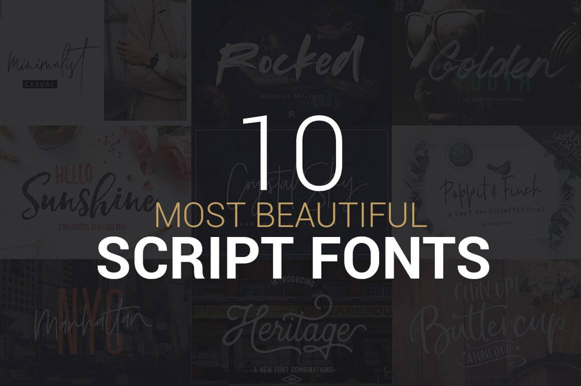 10 Most beautiful Script Fonts | Collection