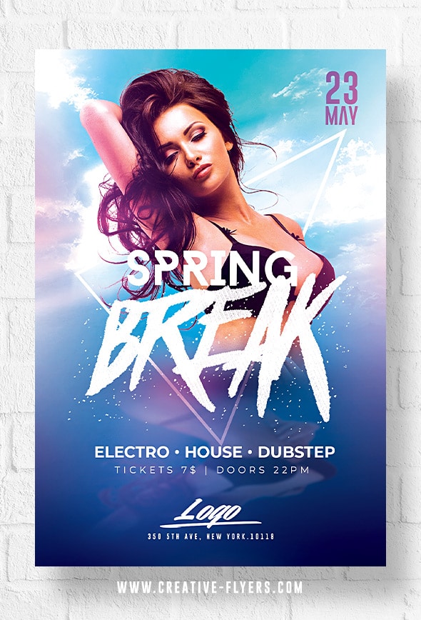 Spring Flyer template