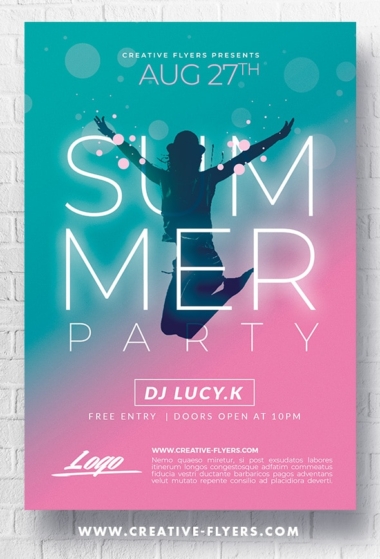 Summer Party flyer