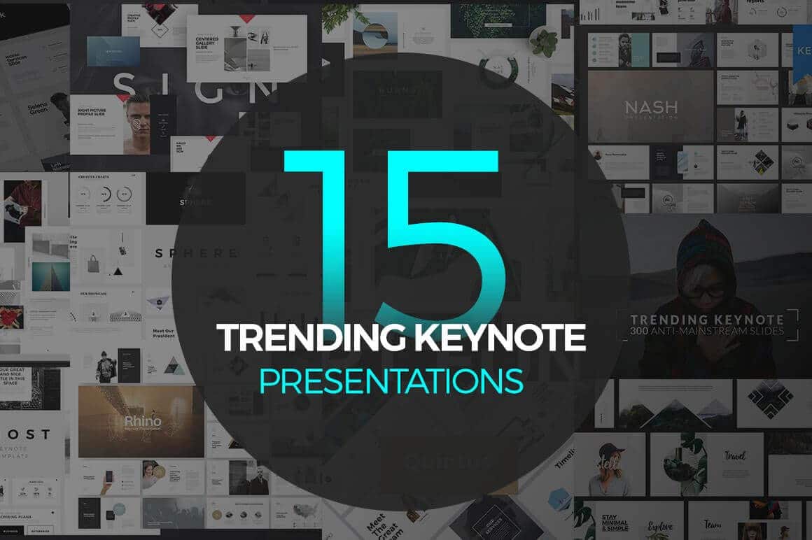15 Trending Keynote - Templates - Presentations