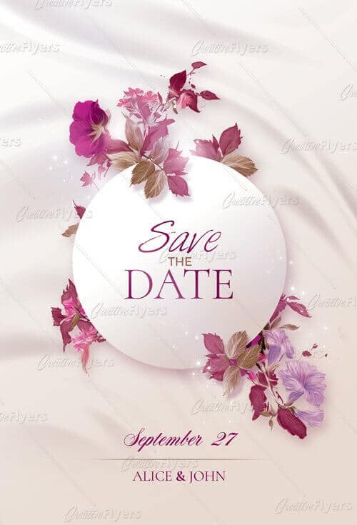 Wedding Invitation Flyer Templates