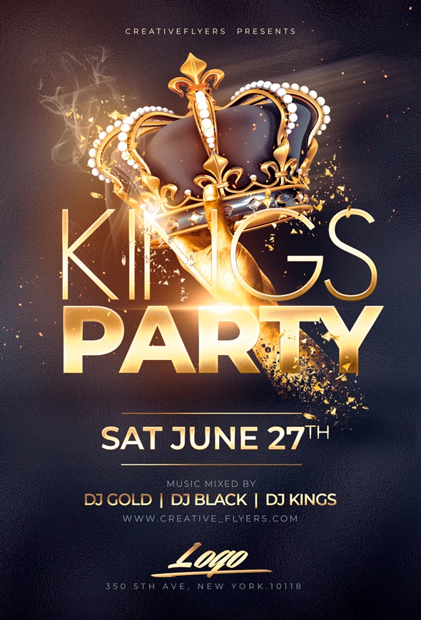 Night of kings Party Flyer