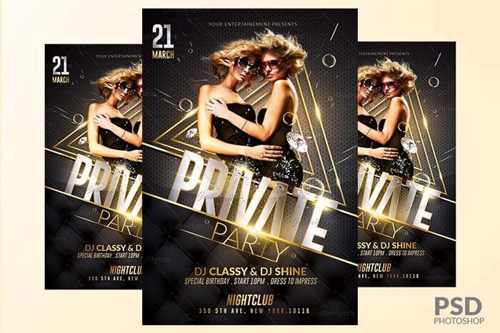 Private party flyer - creative flyers
