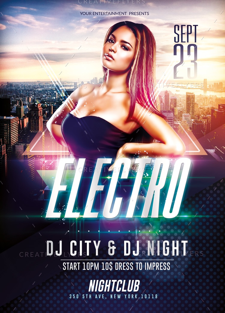 Club Electro Flyer Template