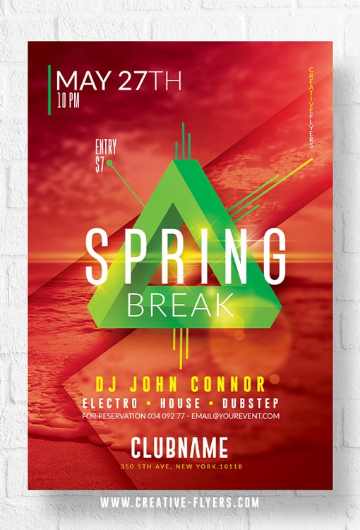 Spring break flyer