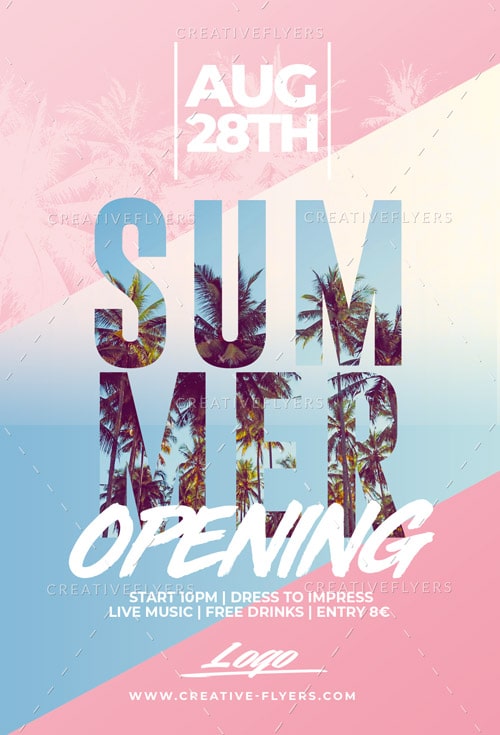 Summer Party flyer template