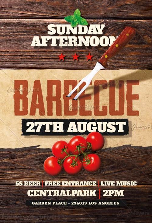 Barbecue flyer templates
