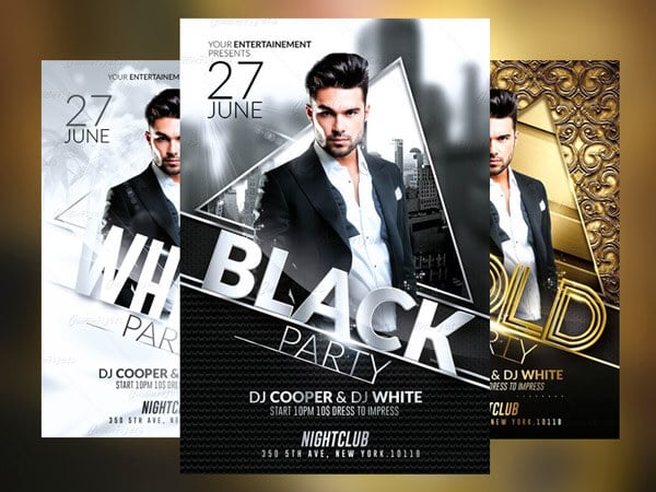 Club party flyer templates