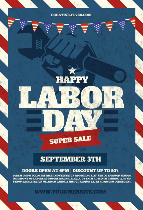 Labor Day Psd Flyers