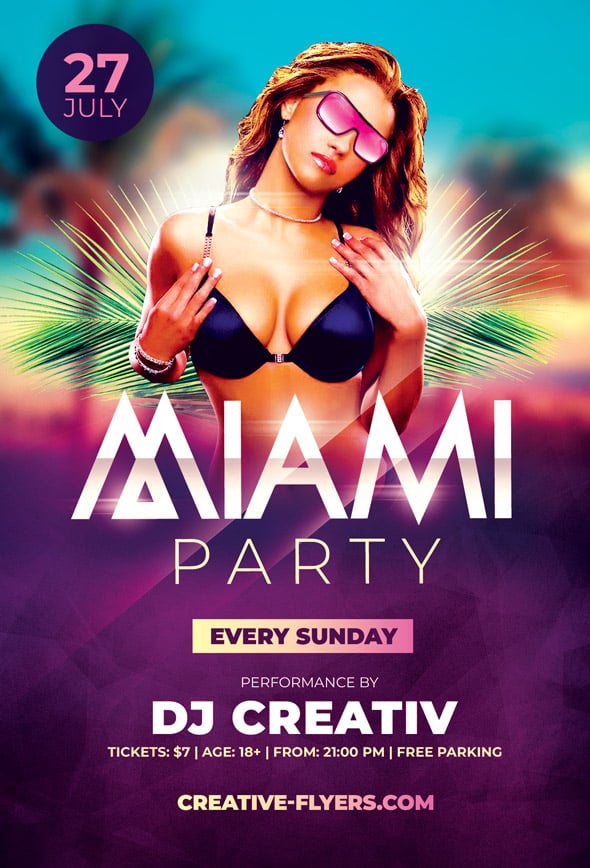 Miami Summer Party Flyer