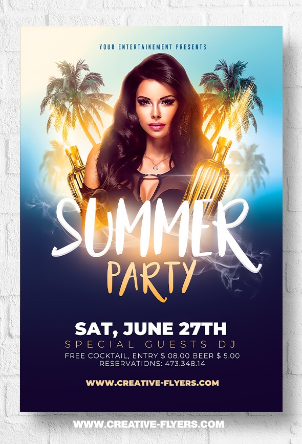 Summer Party flyer templates