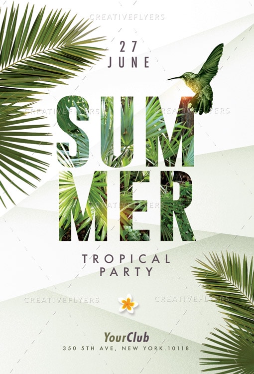 Summer Flyers Tropical Party