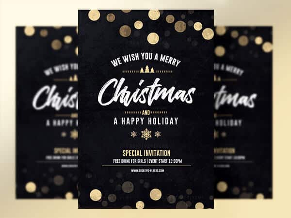 Merry Christmas Card | Template PSD - Creative Flyers