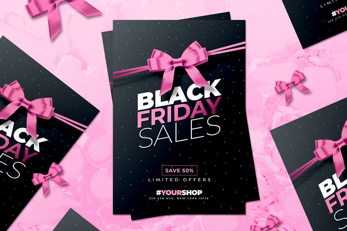 Black Friday Sale Card | Template - Creative Flyers