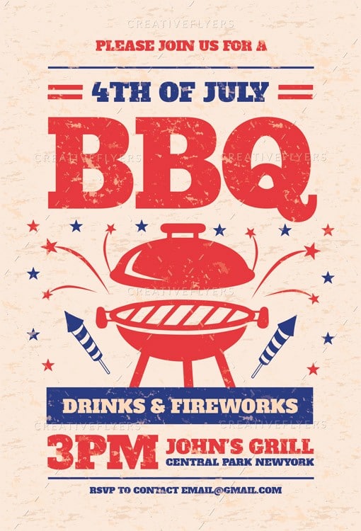 Bbq Party Flyer ready to print