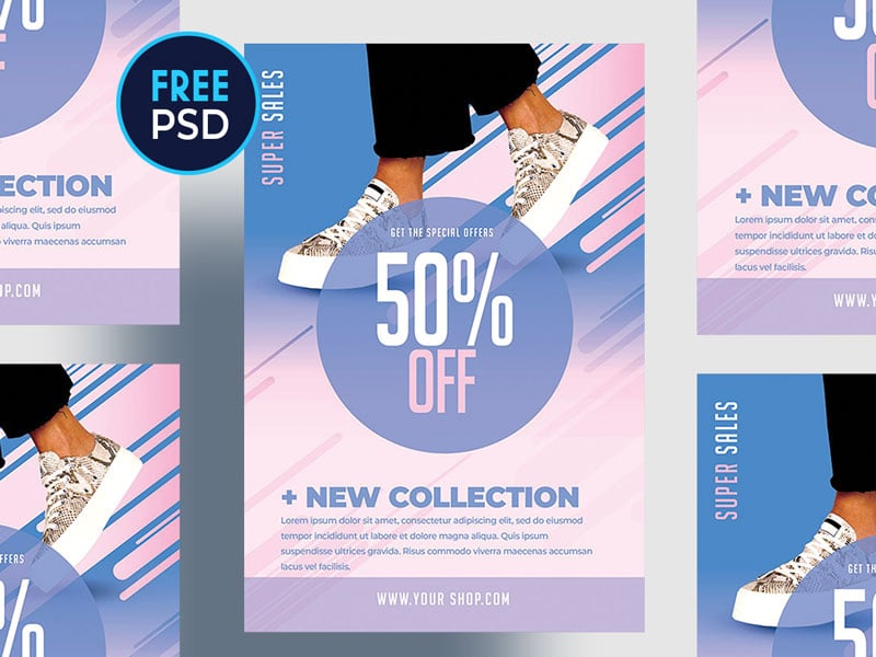 Fashion Sale Boutique Free PSD Flyer Template - PSDFlyer