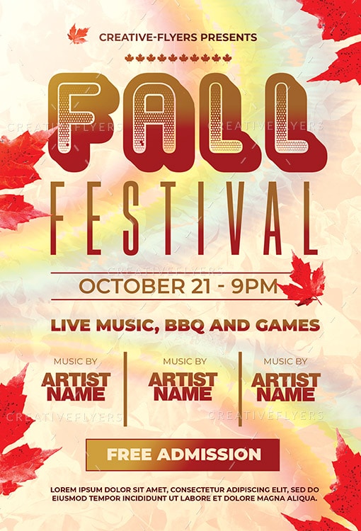 Fall Festival Flyer Template