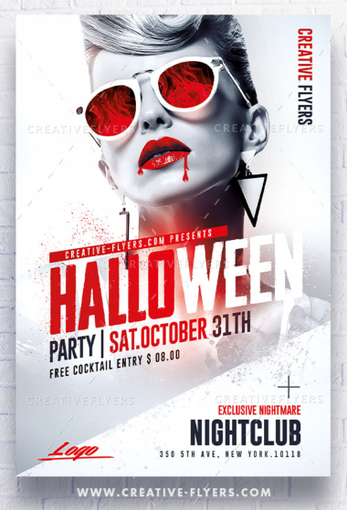 Halloween flyer design