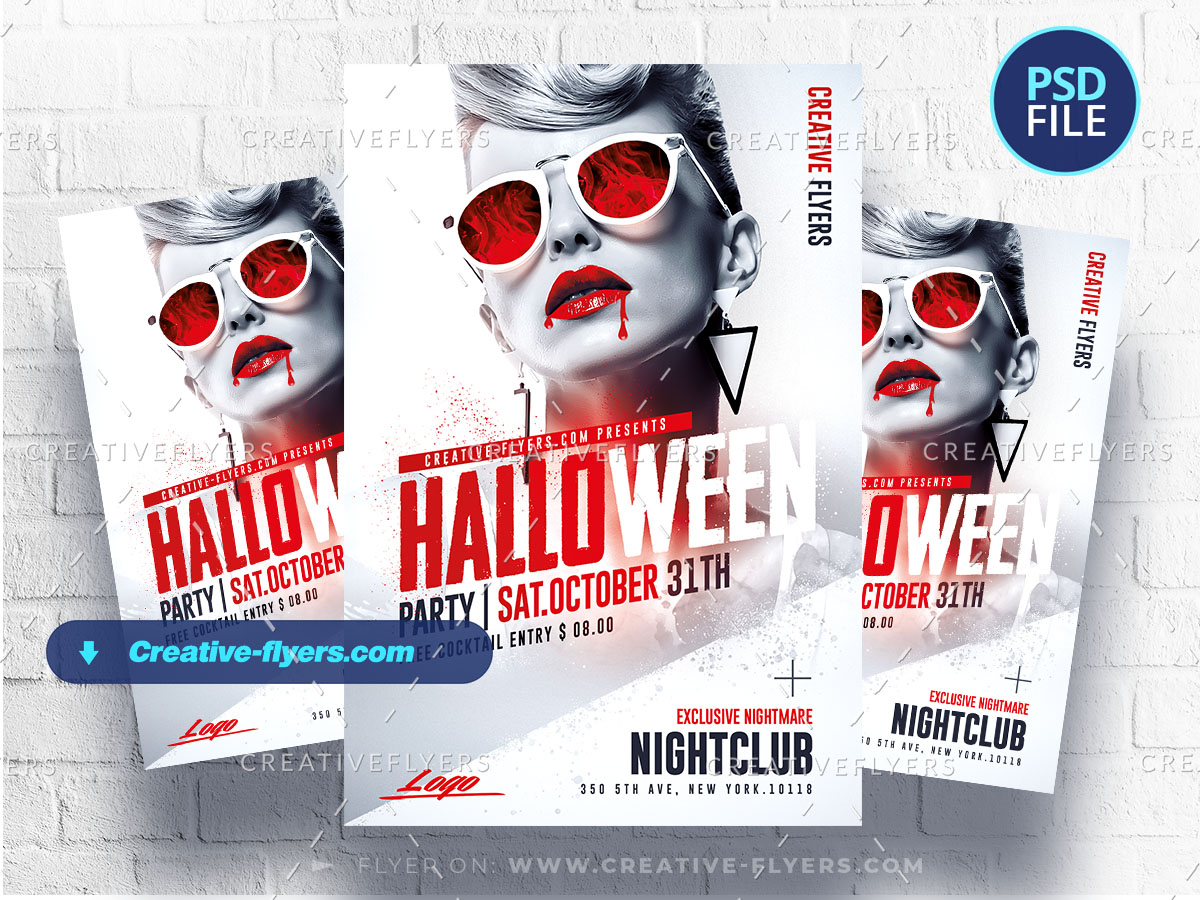 Halloween flyer design