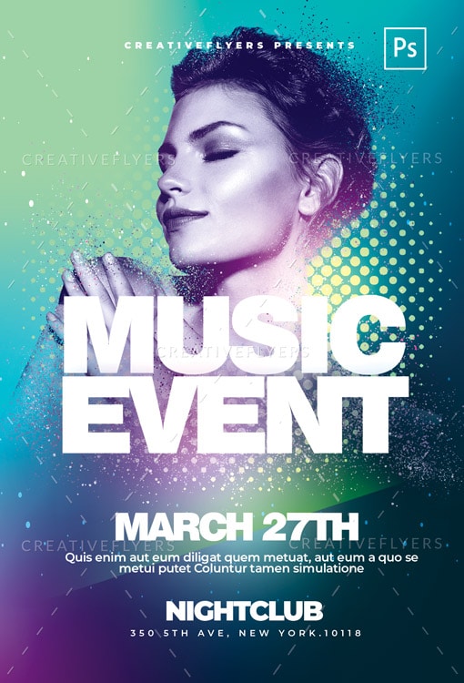 Music Event flyer template