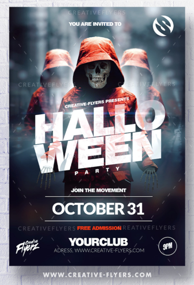 Halloween Party Nightclub Invitation