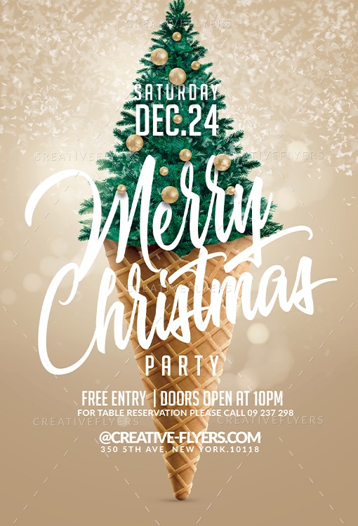 Merry Christmas Party Flyers