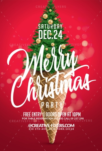 Merry Christmas Party Flyers