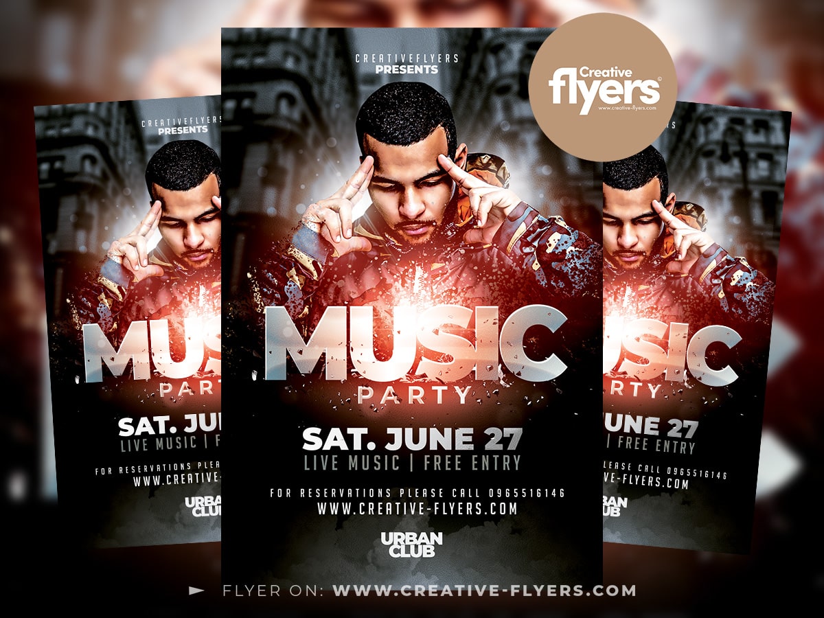 Download Hip Hop Flyer PSD for Photoshop | Creativeflyers