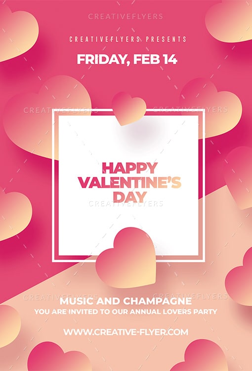 Valentine's Day Concept Flyer