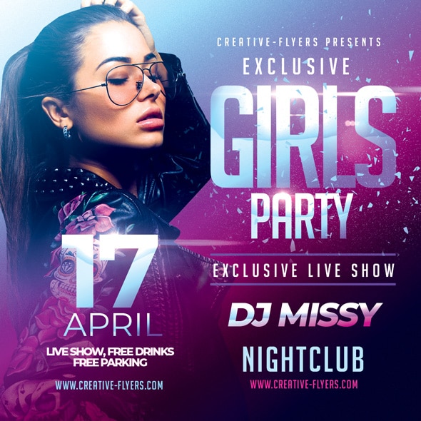 Girls Party Psd