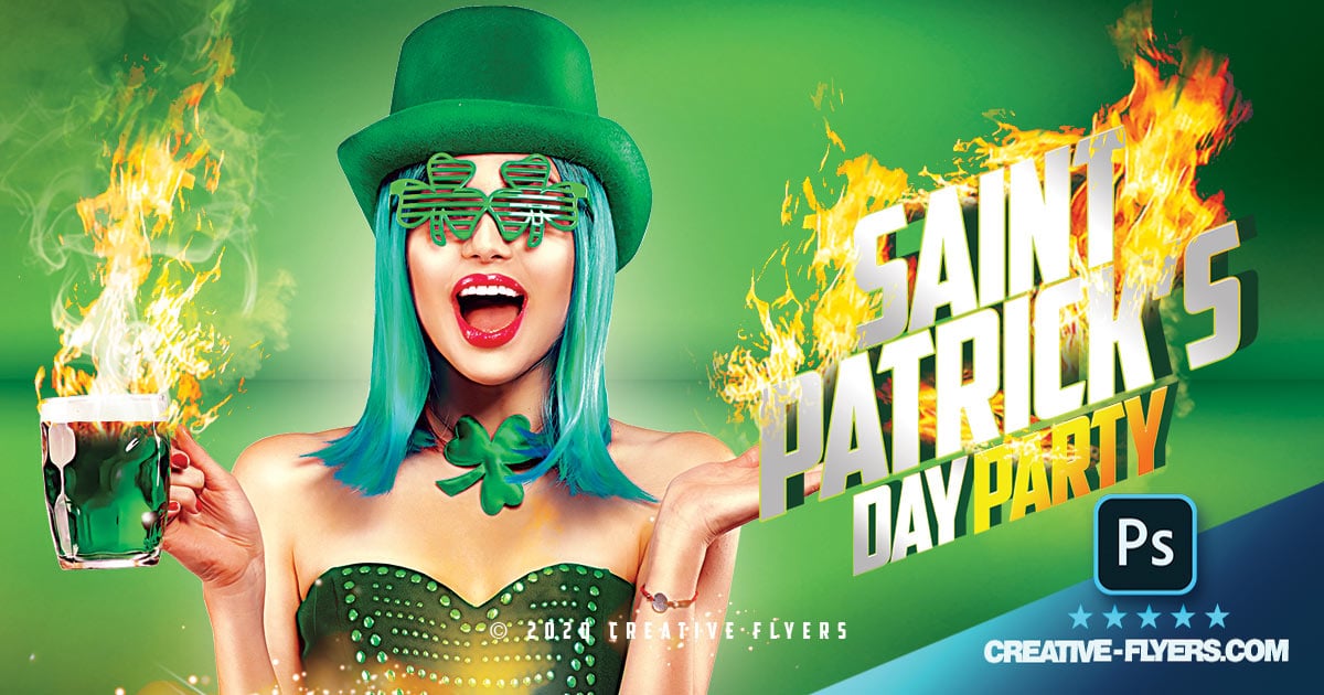 St. Patrick's Day – Free Flyer PSD Template - PSDFlyer