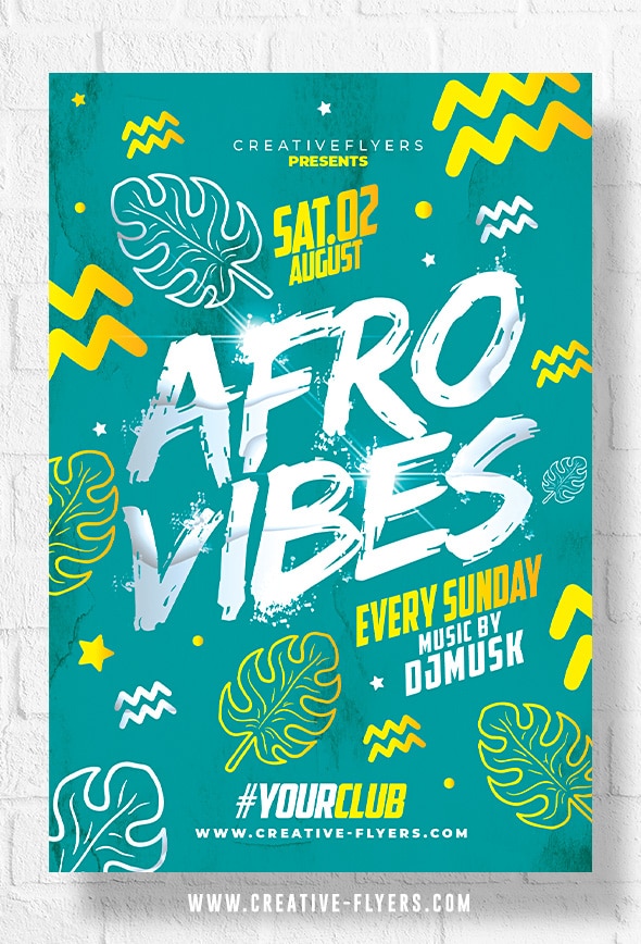 Afro Vibes Flyer Template