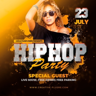 Hip Hop Party Flyer