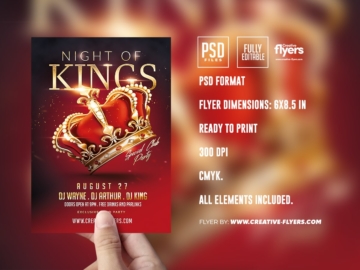 Night Of Kings Flyer template