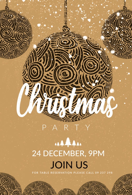 Christmas Party Card Design