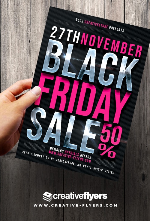 Great Photoshop Black Friday Flyer Template Creative Flyers