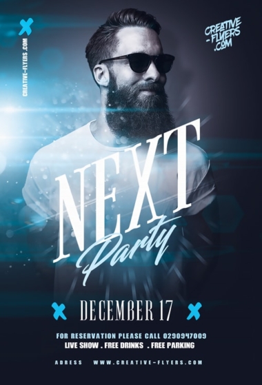 Next Party Flyer Template
