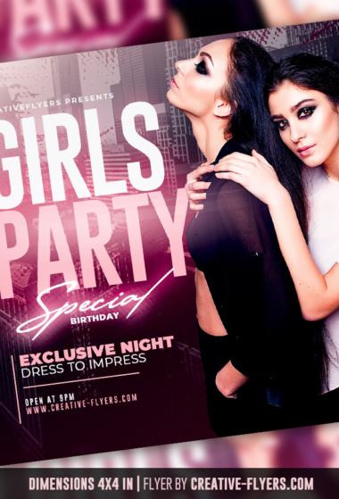 Girls Night Party Fyer