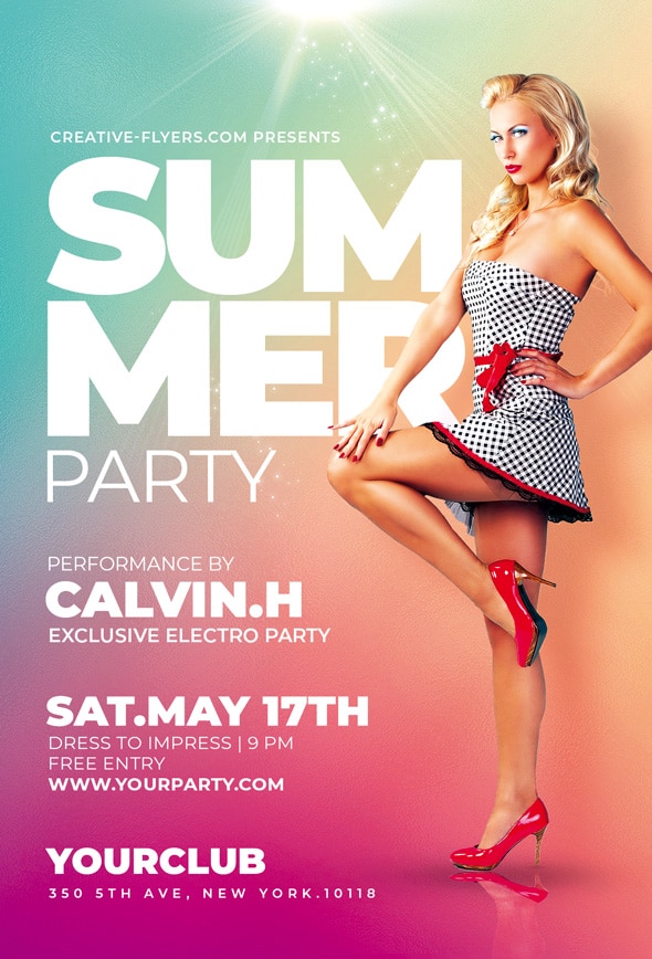 Summer Party flyer