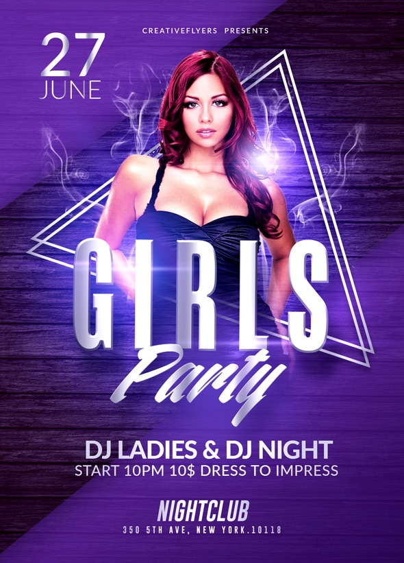 Girls party Flyer