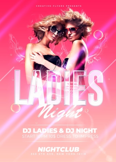 Ladie Night Party Flyer