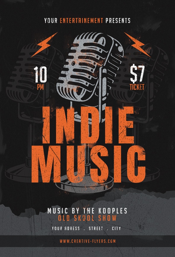 Indie Music flyer