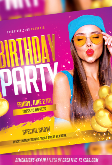 Birthday Flyer to download